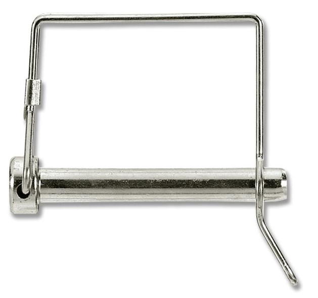 3/8" X 2-1/4" GRIP LG. TWO WIRE TAB-LOCK PIN, SQUARE BAIL ZP
